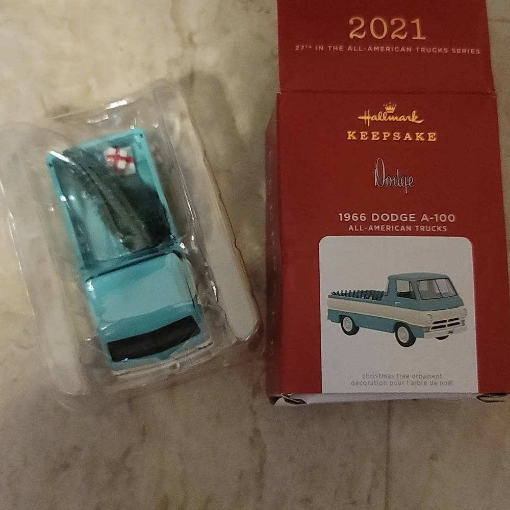 HALLMARK KEEPSAKES 2021 DODGE 1966 A-100 TRUCK ORNAMENT: NIB